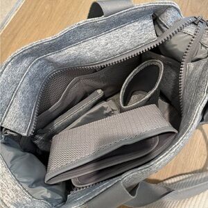 Dagne Dover Wade Heather Grey Large Diaper Bag Tote
